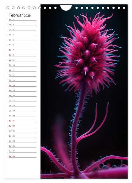 Produktbild: Leuchtende Mikroflora (Wandkalender 2026 DIN A4 hoch), CALVENDO Monatskalender