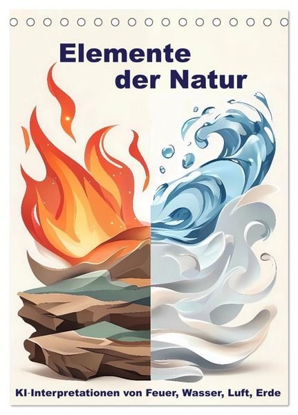Produktbild: Elemente der Natur (Tischkalender 2027 DIN A5 hoch), CALVENDO Monatskalender