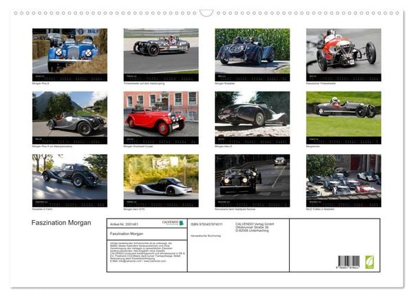 Produktbild: Faszination Morgan (Wandkalender 2026 DIN A2 quer), CALVENDO Monatskalender