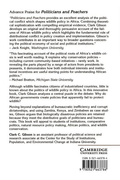 Produktbild: Politicians and Poachers