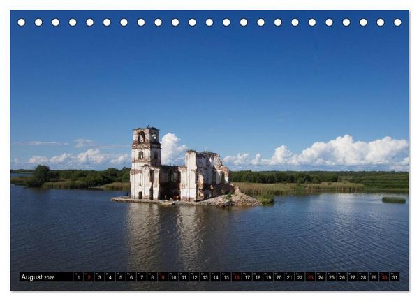 Produktbild: Flussfahrt Moskau - St. Petersburg (Tischkalender 2026 DIN A5 quer), CALVENDO Monatskalender
