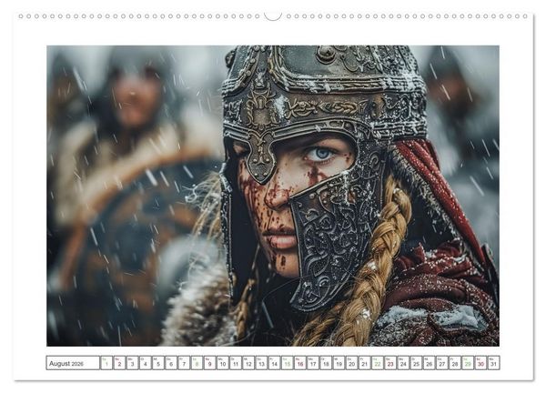 Produktbild: Die Abenteuer der Wikinger (hochwertiger Premium Wandkalender 2026 DIN A2 quer), Kunstdruck in Hochglanz