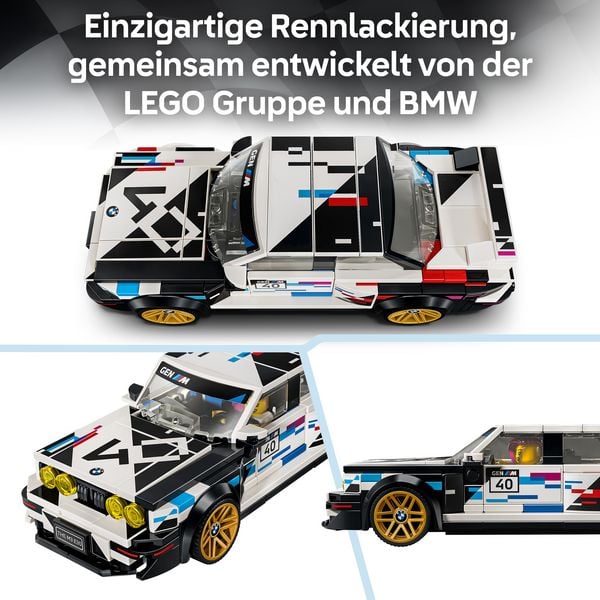 Produktbild: LEGO Speed Champions 77263 BMW M3 (E30), Bauset, BMW-Spielzeugauto mit 1 Minifigur