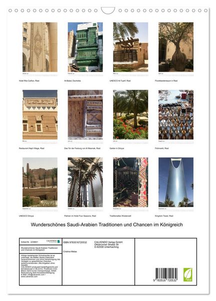 Produktbild: Wundersch&ouml;nes Saudi-Arabien Traditionen und Chancen im K&ouml;nigreich (Wandkalender 2026 DIN A3 hoch), CALVENDO Monatskalender