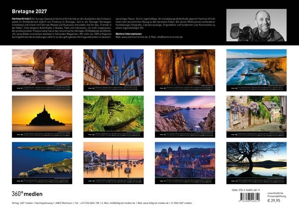 Produktbild: Bretagne Premiumkalender 2027