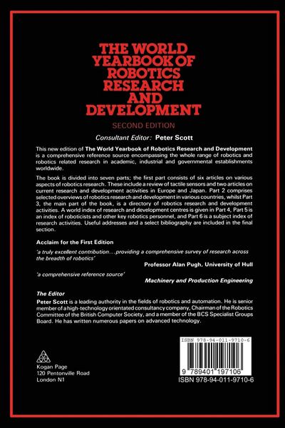 Produktbild: The World Yearbook of Robotics Research and Development