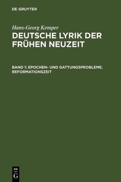 Produktbild: Epochen- und Gattungsprobleme. Reformationszeit