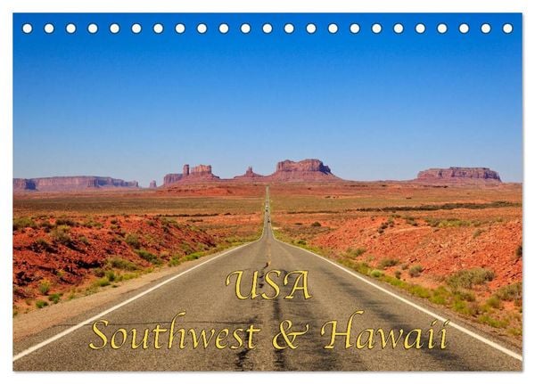 Produktbild: USA Southwest & Hawaii (Tischkalender 2026 DIN A5 quer), CALVENDO Monatskalender