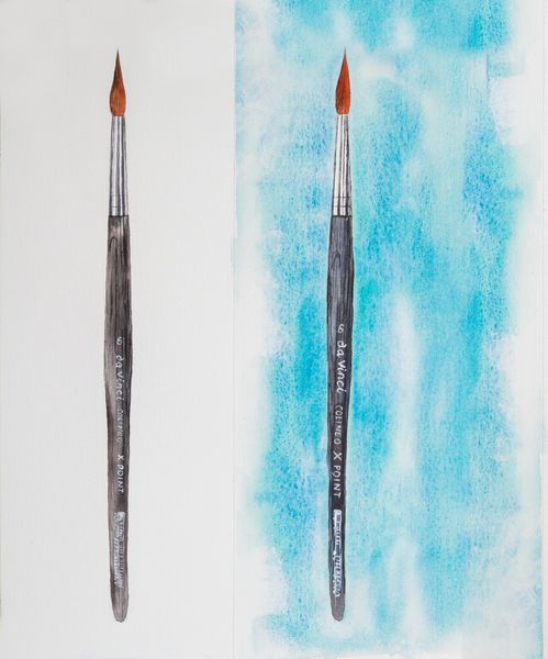 Produktbild: da Vinci Pinsel COLINEO X POINT Aquarellpinsel, rund, Pinsel, Gr&ouml;&szlig;e 6