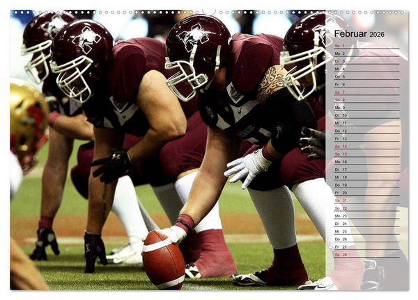 Produktbild: American Football - Touchdown (Wandkalender 2026 DIN A2 quer), CALVENDO Monatskalender