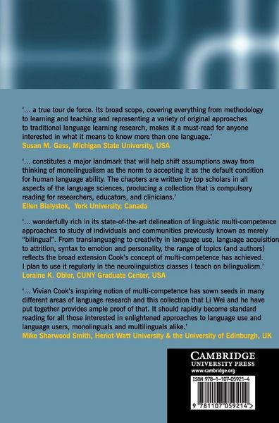 Produktbild: The Cambridge Handbook of Linguistic Multi-Competence