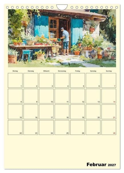 Produktbild: M&auml;nner im Garten. Entspannte Augenblicke im Gr&uuml;nen (Wandkalender 2027 DIN A4 hoch), CALVENDO Monatskalender