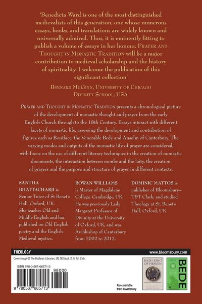 Produktbild: Prayer and Thought in Monastic Tradition