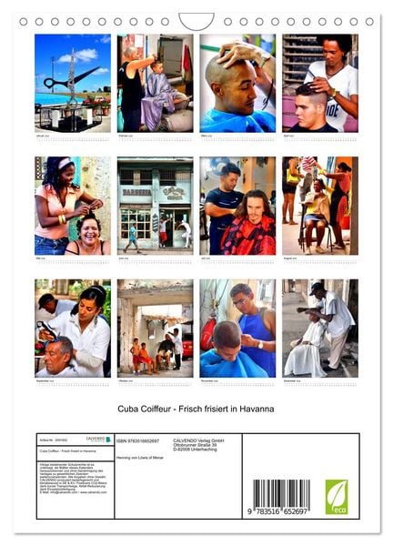 Produktbild: Cuba Coiffeur - Frisch frisiert in Havanna (Wandkalender 2026 DIN A4 hoch), CALVENDO Monatskalender