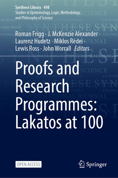 Produktbild: Proofs and Research Programmes: Lakatos at 100