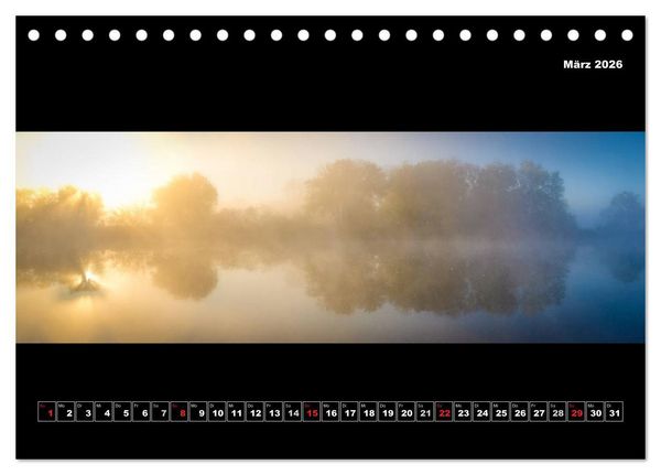 Produktbild: Weitblicke - Panoramen (Tischkalender 2026 DIN A5 quer), CALVENDO Monatskalender