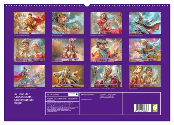 Produktbild: Im Bann der Zauberk&uuml;nste - Zauberkraft und Magie (hochwertiger Premium Wandkalender 2027 DIN A2 quer), Kunstdruck in Hochglanz