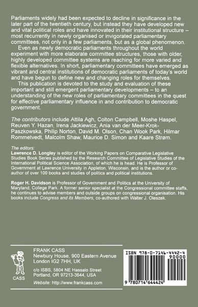 Produktbild: The New Roles of Parliamentary Committees