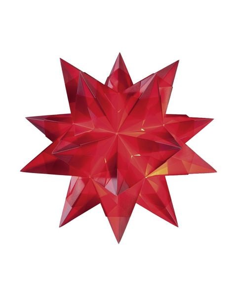 Produktbild: Folia Bascetta-Stern Set, TRANSPARENTPAPIER 115g/m&sup2;, 15x15cm, 32 Blatt, rot