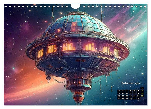 Produktbild: Lost Places im Orbit (Wandkalender 2026 DIN A4 quer), CALVENDO Monatskalender