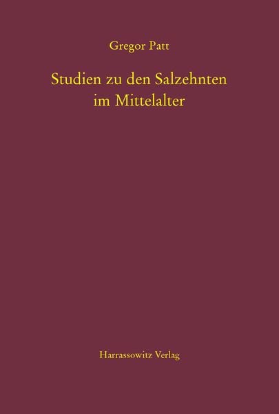 Produktbild: Studien zu den Salzehnten im Mittelalter
