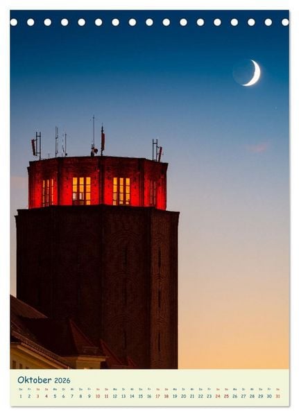 Produktbild: Halle/Saale - Meine Stadt im Licht (Tischkalender 2026 DIN A5 hoch), CALVENDO Monatskalender