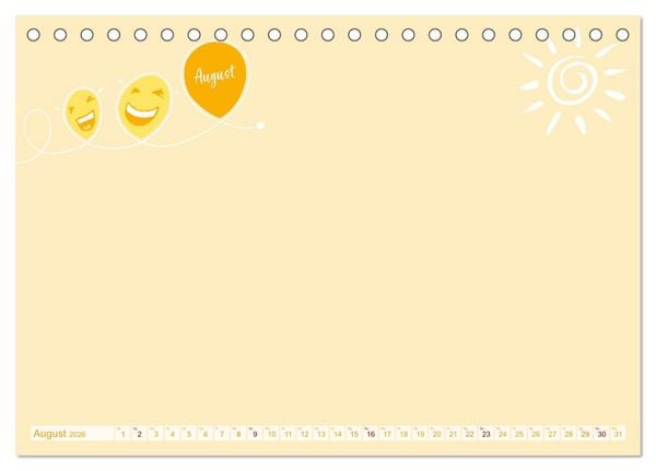 Produktbild: 12 x WITZE-Spa&szlig; - Bastelkalender (Tischkalender 2026 DIN A5 quer), CALVENDO Monatskalender