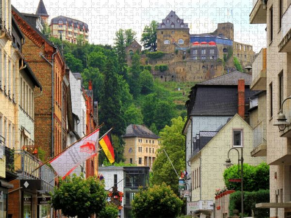Produktbild: CALVENDO Puzzle St. Goar am Mittelrhein mit Blick auf die Burg Rheinfels | 1000 Teile Lege-Gr&ouml;&szlig;e 64x48cm Foto-Puzzle f&uuml;r gl&uuml;ckliche Stunden