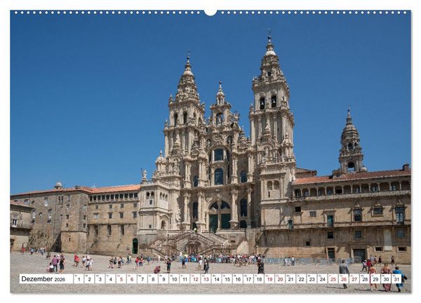 Produktbild: Unterwegs - Caminho Portugu&ecirc;s. Zu Fu&szlig; auf dem Portugiesischen Jakobsweg (hochwertiger Premium Wandkalender 2026 DIN A2 quer), Kunstdruck in Hochglanz