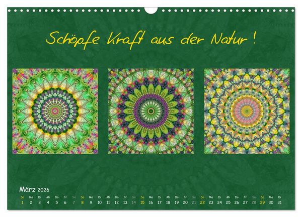 Produktbild: Mandala Trilogien (Wandkalender 2026 DIN A3 quer), CALVENDO Monatskalender