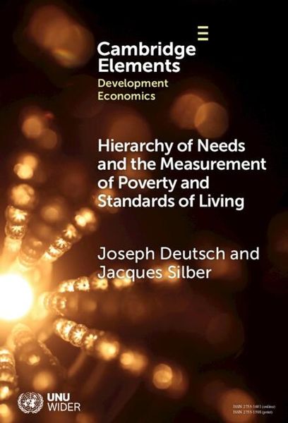 Produktbild: Hierarchy of Needs and the Measurement of Poverty and Standards of Living