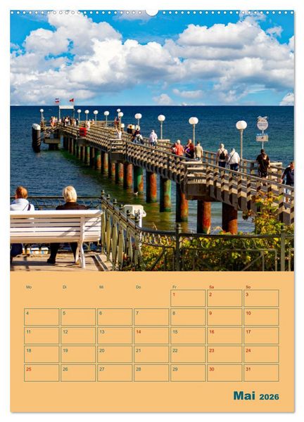 Produktbild: Ostseebad K&uuml;hlungsborn Terminplaner (Wandkalender 2026 DIN A2 hoch), CALVENDO Monatskalender