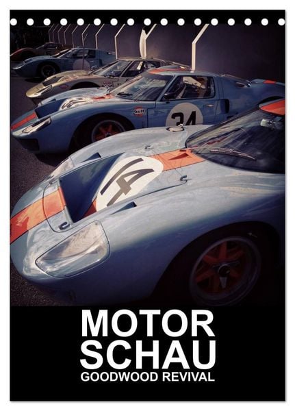Produktbild: MotorSchau Goodwood Revival (Tischkalender 2026 DIN A5 hoch), CALVENDO Monatskalender