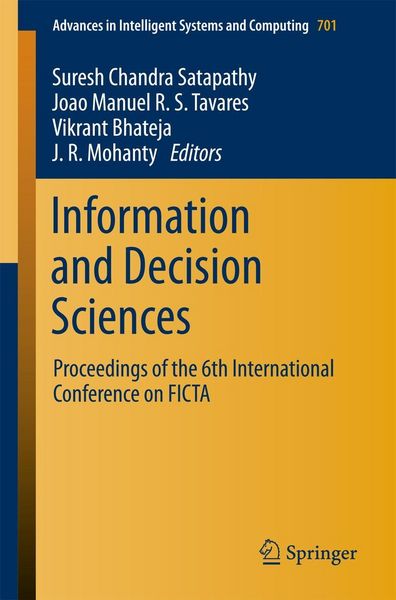 Produktbild: Information and Decision Sciences