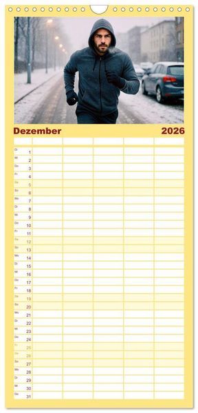 Produktbild: Familienplaner 2026 - MMA Mixed Martial Arts mit 5 Spalten (Wandkalender, 21 x 45 cm) CALVENDO