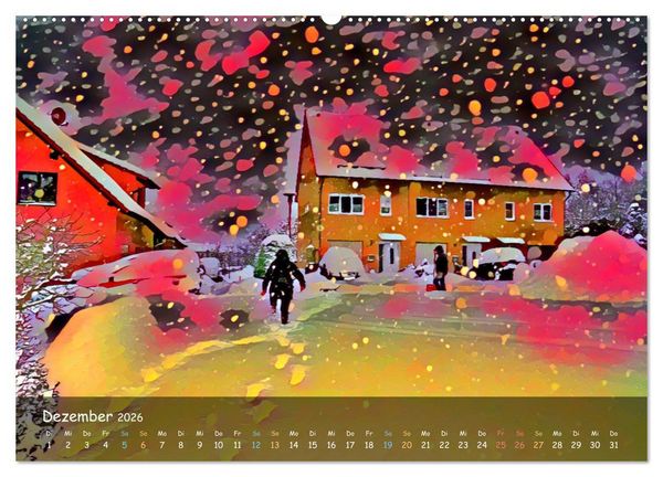 Produktbild: Surreales Farbspiel (hochwertiger Premium Wandkalender 2026 DIN A2 quer), Kunstdruck in Hochglanz