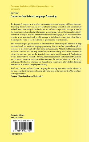 Produktbild: Coarse-to-Fine Natural Language Processing