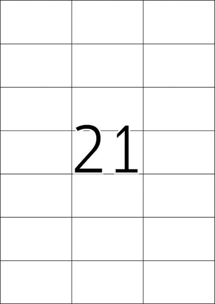 Produktbild: HERMA Etiketten permanent wei&szlig; 70x42,3mm 25 Blatt 525 St&uuml;ck
