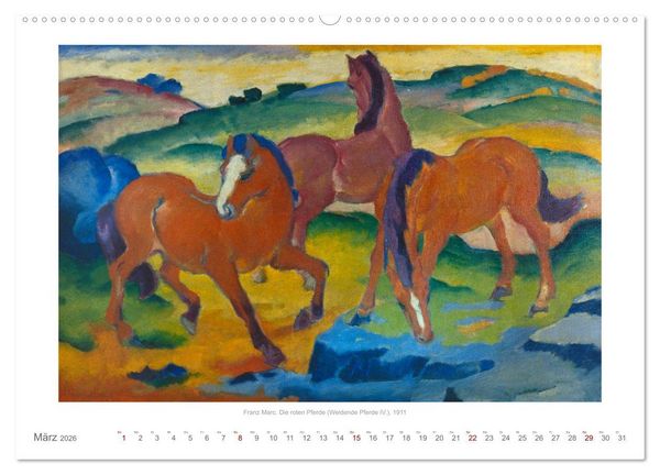 Produktbild: Klassische Moderne 2026 - Mit Kunst durchs Jahr (Wandkalender 2026 DIN A2 quer), CALVENDO Monatskalender