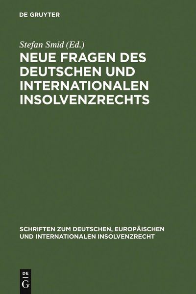 Produktbild: Neue Fragen des deutschen und internationalen Insolvenzrechts
