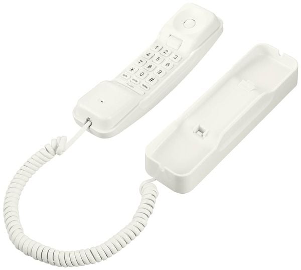 Renkforce RF-DP-200 Schnurgebundenes Telefon, analog Wahlwiederholung kein Display Creme-Weiß