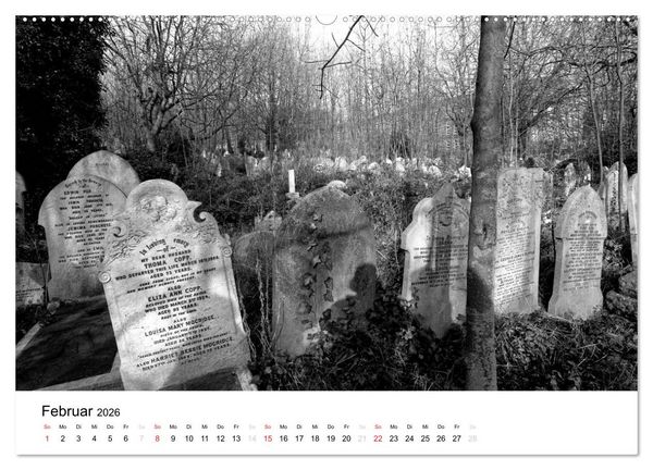 Produktbild: Highgate Cemetery London (Wandkalender 2026 DIN A2 quer), CALVENDO Monatskalender