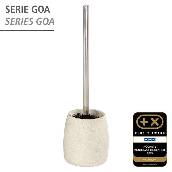 Produktbild: WC-Garnitur Mod. Goa Beige, in Naturstein-Optik