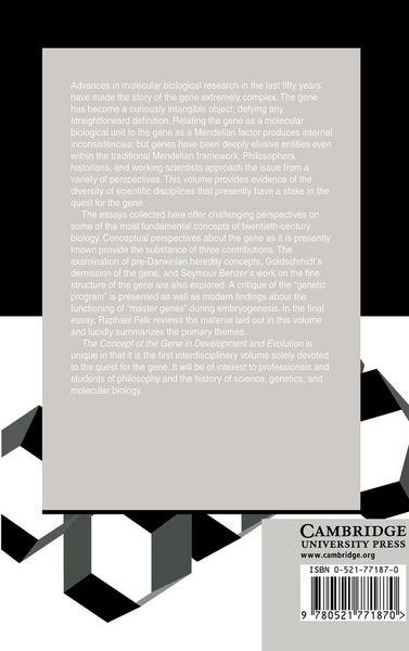 Produktbild: The Concept of the Gene in Development and Evolution