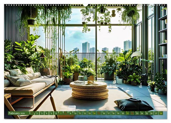 Produktbild: Nature Feeling - Urban Jungle (Wall Calendar 2026 DIN A2 landscape), CALVENDO 12 Month Wall Calendar