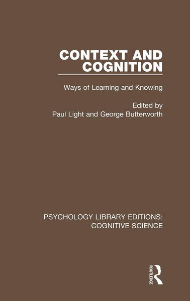 Produktbild: Context and Cognition