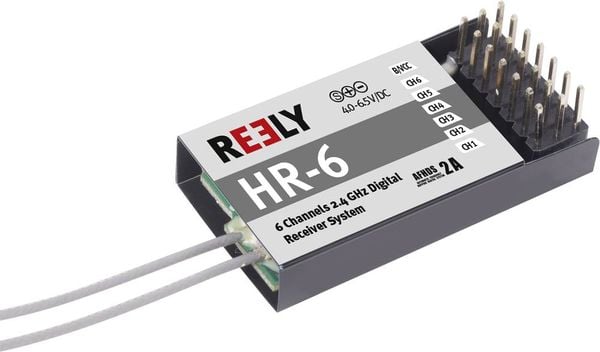 Reely HR-6 6-Kanal Empfänger 2,4GHz Stecksystem JR