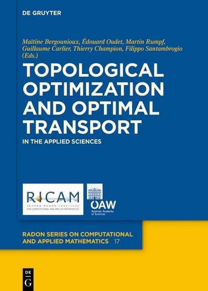 Produktbild: Topological Optimization and Optimal Transport
