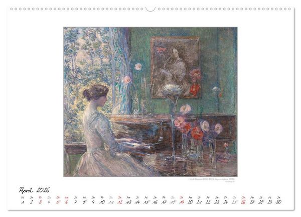 Produktbild: KlangFarben - Musik im Bild Kunstkalender (hochwertiger Premium Wandkalender 2026 DIN A2 quer), Kunstdruck in Hochglanz