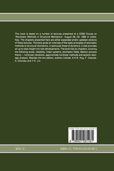 Produktbild: Stochastic Methods in Structural Dynamics